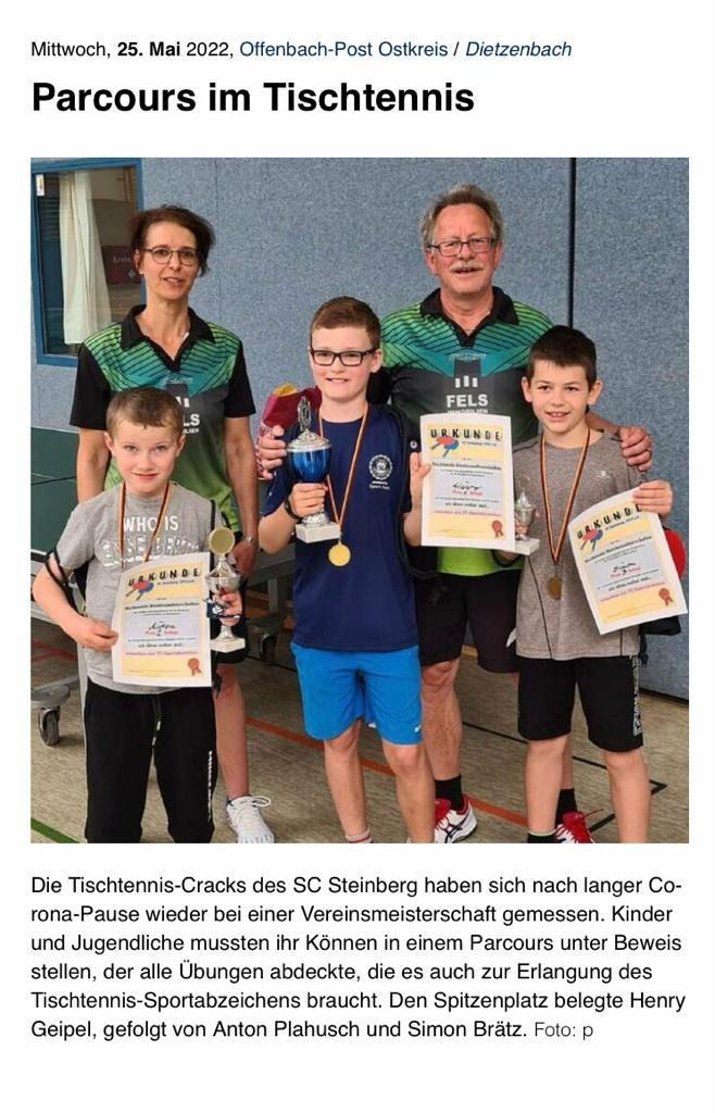 Pressebericht Vereinsmeisterschaft 2022 Schüler Pressebericht Vereinsmeisterschaft 2022 Schüler